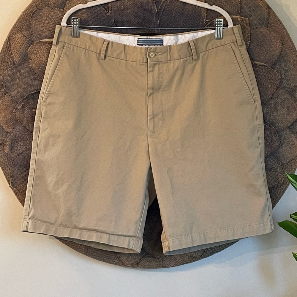 Peter Millar Khaki Flat Front Shorts